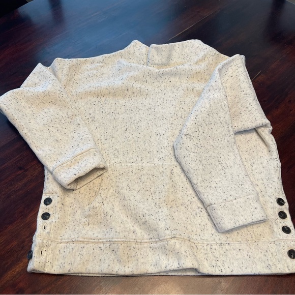 Madewell Donegal Funnel-neck Side Button Sweatshirt- Size Small - Picture 4 of 16